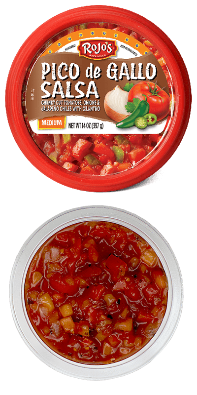 Pico De Gallo and Mexican salsa lid